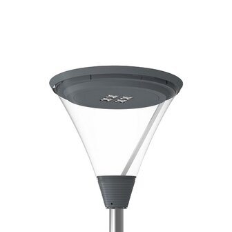 RBP serie, LED straatverlichting, 8W, 1300 lumen, &gt; 160lumen/watt, 3000K, antraciet